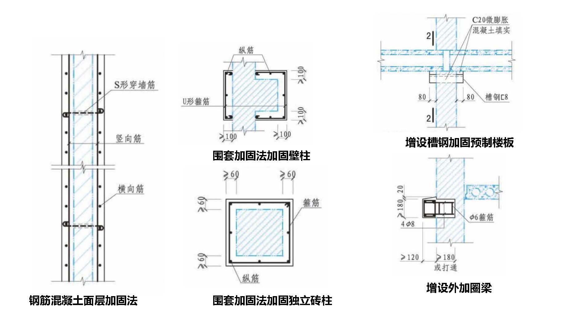 某初级中学校教学楼 1房屋（C级危房）加固处理方案(图4)